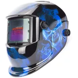 Automatik Schweißhelm Automatische Verdunkelung Schweißmaske + Solarzellen, Schweißschirm mit großem Sichtfeld, für MIG MAG Wig und Lichtbogenschweißen, DIN 9-13