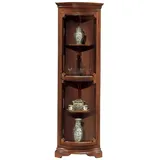 JVmoebel Vitrine Vitrine Holzschränke Glasvitrine Schrank Eckvitrine Braun Möbel Made in Europa braun