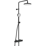 Hansa Hansamicra Duschsystem 4435013033 Thermostat, Ausladung 445-470mm, mattschwarz