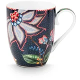Pip Studio Berry Blues Flower Henkelbecher 0,35 l Blau