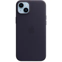 APPLE Handyhülle "iPhone 14 Plus Leather MagSafe" Hüllen Gr. iPhone 14 Plus, schwarz (ink) Zubehör für Handys Smartphones
