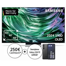 Samsung GQ77S93DAE inkl. Samsung S24 FE (128GB) (von Samsung nach Registrierung) OLED, 77, 194, Ultra HD