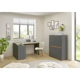 INOSIGN Büromöbel-Set »CiTY/GiRON« Set, 3 Stk. tlg., grau