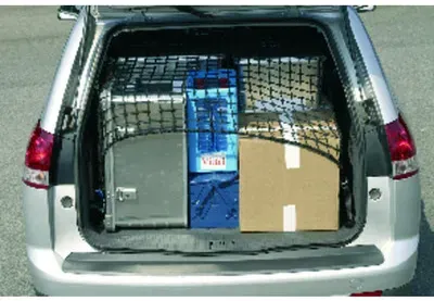 Sicherungsnetz 1,3 x 1,6m schwarz 4 Gurt - schwarz