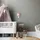 Paco Home Wandlampe Kinderzimmer Stofflampenschirm Rund Wandleuchte Mond Sterne E14 Mit Stecker Und Kabel