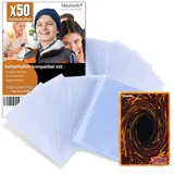 Yugioh Kartenhüllen x50 Card Sleeves 87x60mm - Sammelkarten Hüllen Yu Gi Oh Kartenhüllen Transparent Für Sammelmappe Yugioh Karten/Ninjago Karten/Photocard Sleeves 56x87mm Kpop Yugioh Hüllen