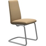 Stressless® Polsterstuhl Laurel, Low Back, Größe M, mit Beinen aus Stahl in Chrom matt braun