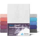 etérea Himmlische Qualität Spannbettlaken Flanell 200 x 200 - 200 x 220 cm weiß