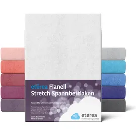 etérea Himmlische Qualität Spannbettlaken Flanell 200 x 200 - 200 x 220 cm weiß