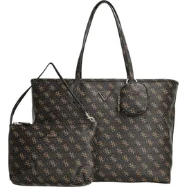 GUESS Shopper Power Play II Large Tech Tote Brown Logo