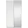 VCM Schiebetürenschrank Como 120 x 220 x 0 cm Weiß