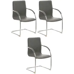 CLP 3er Set Stühle Melina grau
