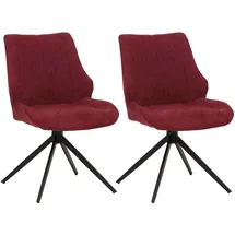 Mendler Esszimmerstuhl Chenille bordeaux