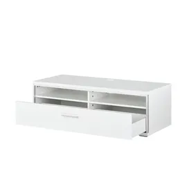 Uno Setto TV-Lowboard 124 x 41 x 52 cm Weiß Metall/Holzwerkstoff