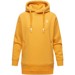 NAVAHOO Damen Kapuzensweatshirt Kuscheliger Hoodie mit Oversize Look Silberengelchen
