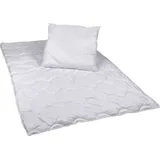 AddTronic Premium Steppbettdecken Set mit Kopfkissen Steppbettdecke 135x200 cm Kopfkissen 80x80