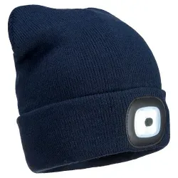PORTWEST® LED Wintermütze B029, marine 1 Stück, Farbe: marine