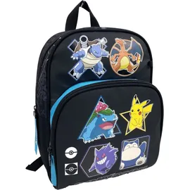Pokémon CYPBRANDS Unisex Kinder Pokémon Mochila 30 cm-Geo Rucksack, Schwarz