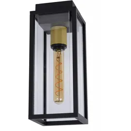 LUCIDE Laurens 1-flg. 30 cm rechteckig schwarz Glas Metall