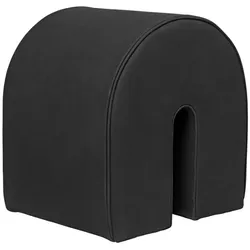 Kristina Dam Studio - Curved Pouf, H 42 cm, schwarz