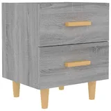 vidaXL Nachtschrank Grau Sonoma 40 x 35 x 47,5 cm Grau