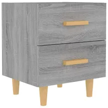 vidaXL Nachtschrank Grau Sonoma 40 x 35 x 47,5 cm Grau