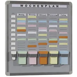Eichner T-Card Systemtafel 45,5 x 46,4 cm Grau