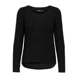 Only Onlgeena XO L/S KNT Noos Pullover,Schwarz (Black),34 (Herstellergröße: XS