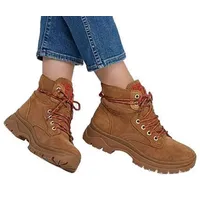 Skechers BOBS Broadies – Rockin’ Gal Damen Bootie mit Memory Foam 35.5 EU Braun - Braun - 35,5
