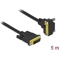 DeLock DVI Kabel 24+1 Stecker zu gewinkelt 5 m