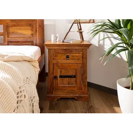 Massivmoebel24 Nachtschrank Oxford 45 x 40 x 60 cm Braun