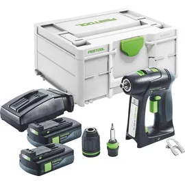 Festool C 18-Basic Akku-Bohrschrauber inkl. 2 x 3,0 Ah + Ladegerät + Systainer