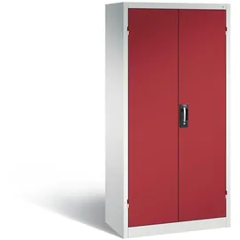 C+P CP Aktenschrank 93,0 x 50,0 x 195,0 cm lichtgrau/rubinrot