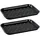 Wenko Grillschale 34,5 x 24,5 x 2,5 cm Edelstahl schwarz