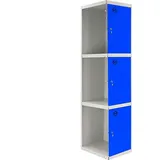 Simonrack Metal-schrank Grau-blau 3 Türen