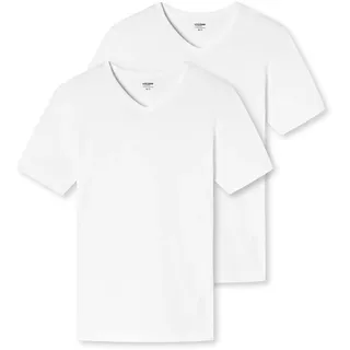 SCHIESSER UNCOVER by SCHIESSER Herren T-Shirts im Pack - Vorteilspack, V-Ausschnitt, S-3XL Weiß XL