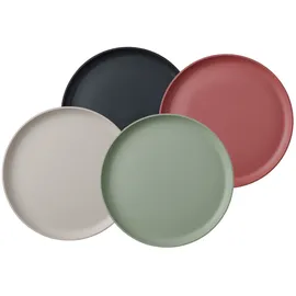Mepal Silueta Essteller 26 cm Bunt 4er Set