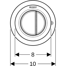 Geberit Typ 01 Drückerplatte weiß