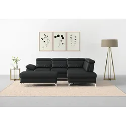 Hocker SIT & MORE "Cabrio", schwarz, B:133cm H:48cm T:72cm, Hocker