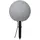 StarTrading Kugelleuchte Kunststoff D: 30 cm 1x E27 grau
