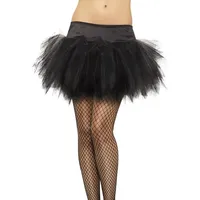 Smiffys Tutu Mit Rüschen Schwarz, One Size