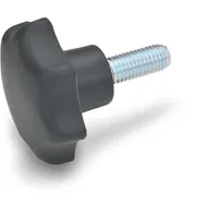 Ganter Normelemente Ganter Norm Sterngriff GN 6336.4 Sterngriffschraube Ku.d1 32mm d2 M 6mm l25mm