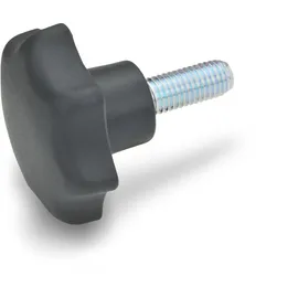 Ganter Normelemente Ganter Norm Sterngriff GN 6336.4 Sterngriffschraube Ku.d1 32mm d2 M 6mm l25mm