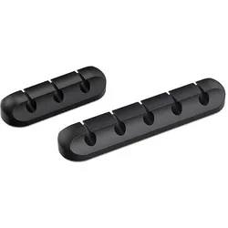 Kabelclips Kabelhalter Kable Management Schreibtisch Auto TV PC Laptop Home Office 3er Set schwarz  1 Stück