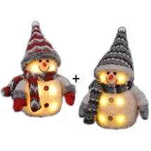 Gravidus Schneemann 2er Set grau/rot