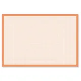 Sigel Schreibunterlage, orange millimeterkariert mit Zierrand orange