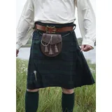 Battle Merchant Wikinger-Kostüm 8 Yard Kilt, Schottenrock, Black Watch Tartan, Taille 42 in. (XL) blau|grün XL | XL