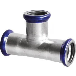 Edelstahl Pressfitting T-Stück mit gleichen Abgängen 76,1mm, Kontur M
