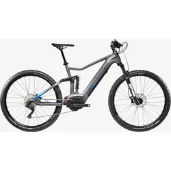 E-Mountainbike Fully 29 Zoll Stilus E-Trail Bosch Performance Line grau dunkelgrau|BLAU XL - 185-195CM