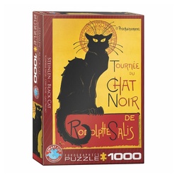 EUROGRAPHICS Puzzle Chat Noir - Die schwarze Katze, 1000 Puzzleteile bunt